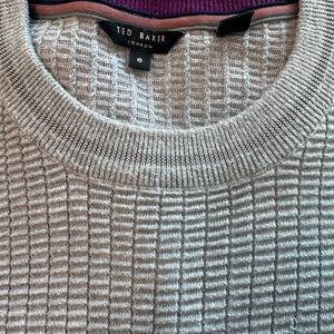 Ted Baker Light Gray Textured Sweater